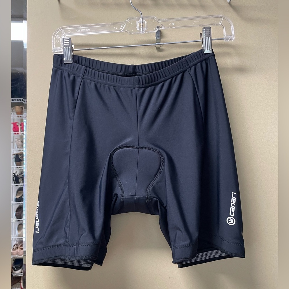 Canari padded ladies medium biker shorts. Worn once. 12” x 13 1/2” long